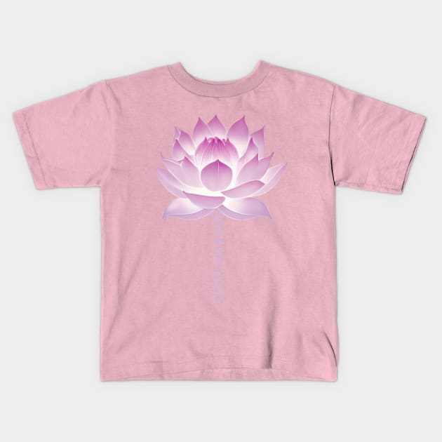 lotus flower Kids T-Shirt by SibilinoWinkel